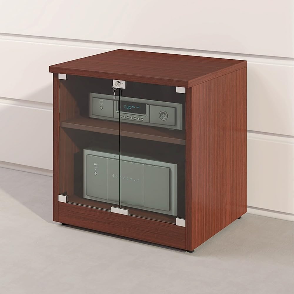 SXHJDY 2-Tier Media Storage Cabinet