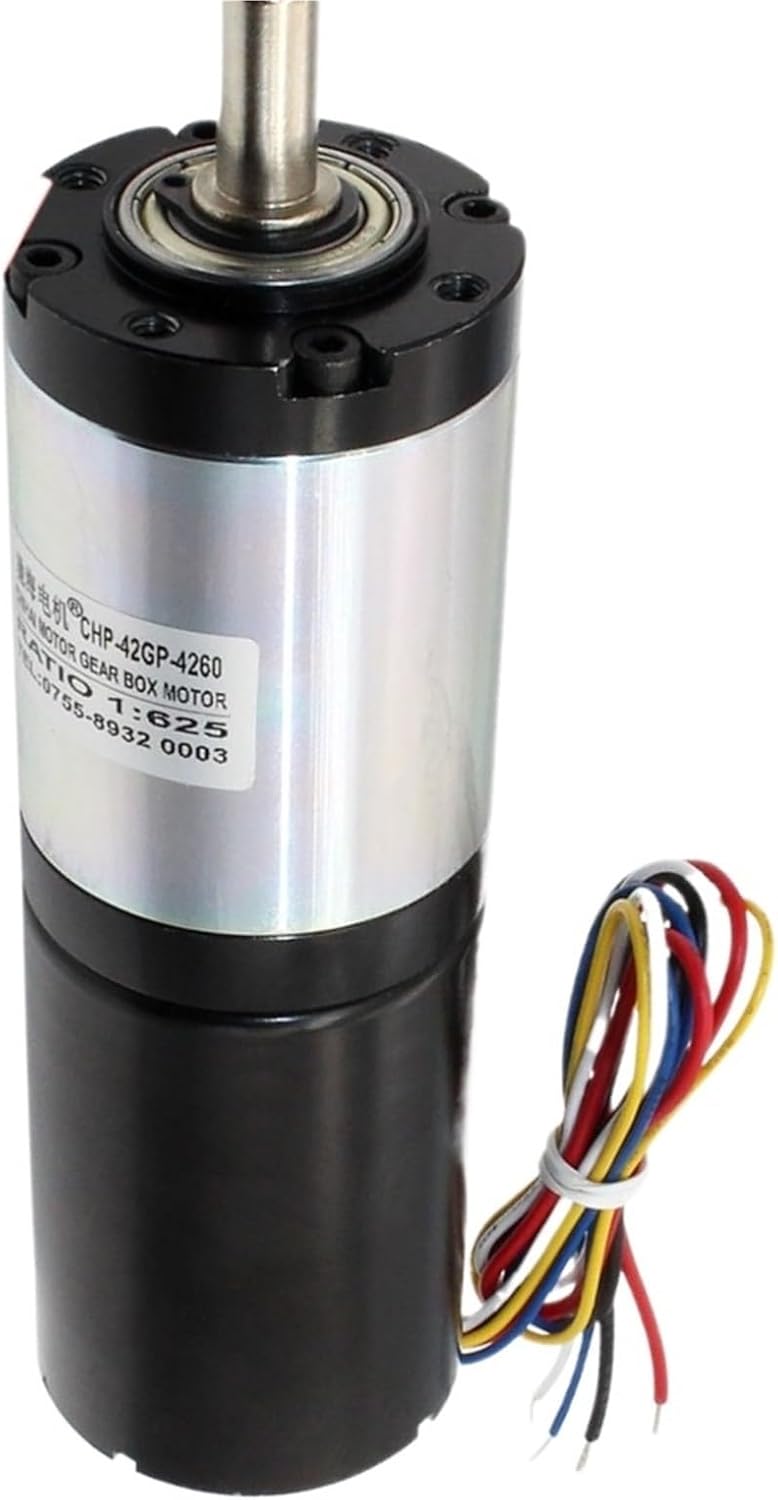 42mm DC Gear Motor 12V 24V Brushless Motor 4260 High Torque 50kg.cm Adjustable Speed Electric Motor(DC12V Ratio 625)