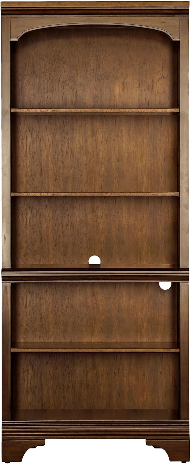 First of a Kind Hartshill 78-inch 5-Shelf Bookcase Burnished Oak