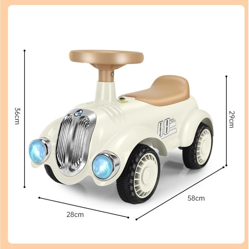 Wiggle Scooter Ride On Push Car with Steering Wheel, Under Seat Storage, Kids Racer Walking for Boys Girls(Green)