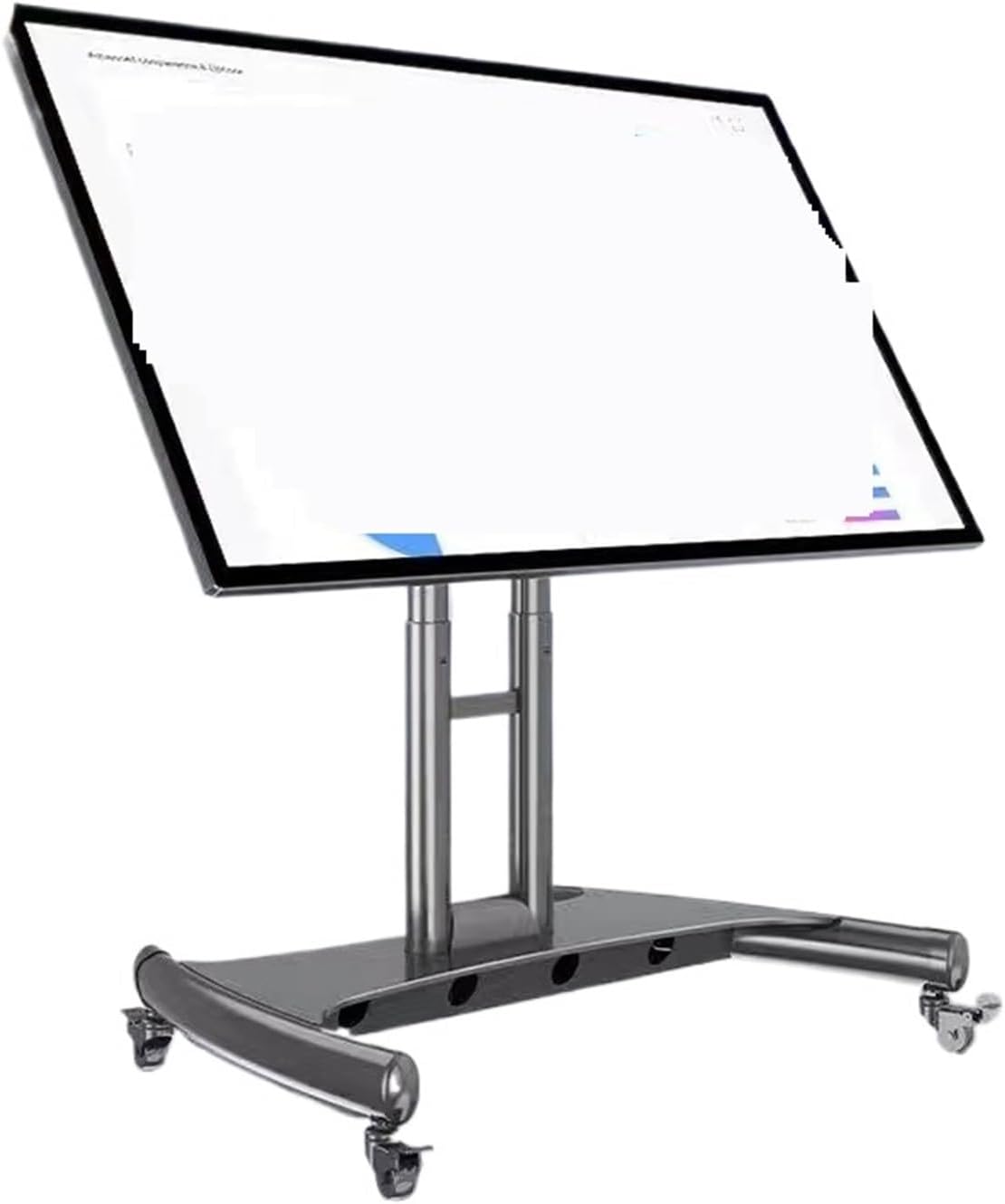 AVA50 32-75-inch TV Stand Slope Bracket Stage Display TV Floor-Standing Mobile Low Trolley