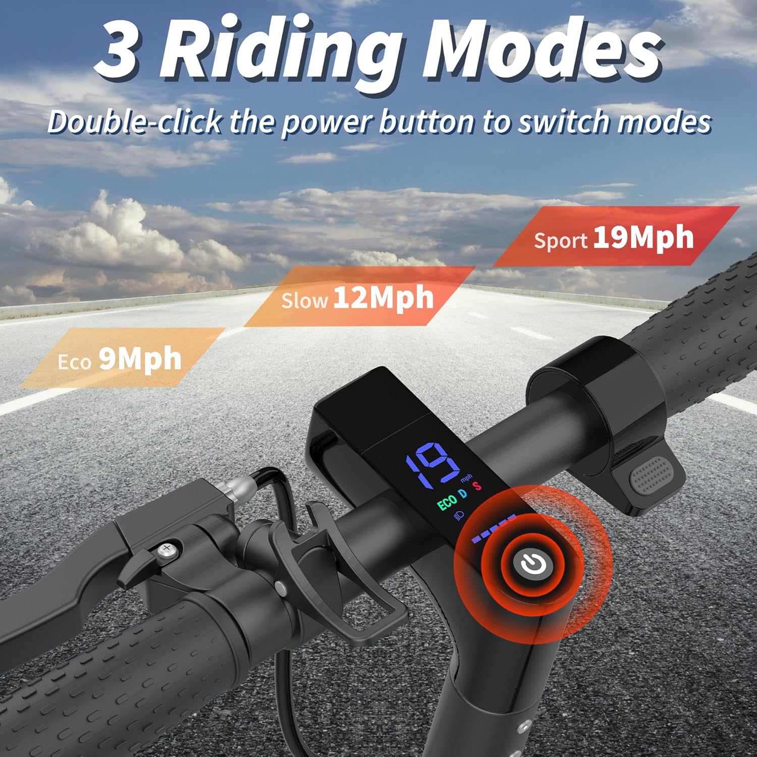 Electric Scooter for Adults - 19MPH & 15/21-Mile Range, 350W Motor, 8.5