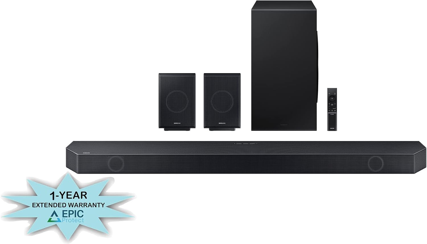 SAMSUNG HW-Q990C 11.1.4ch Soundbar with Rear Speakers and Dolby Atmos with an Additional 1 Year Coverage (2023)