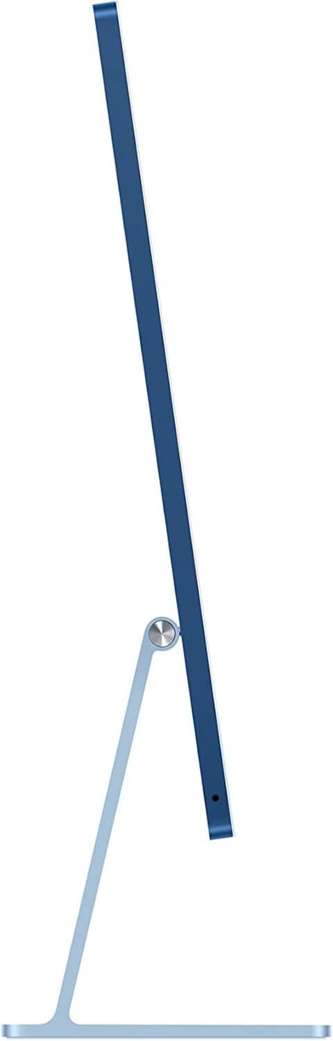 Apple 2021 iMac with Apple M1 chip 8-core CPU, 24-inch, 8GB RAM, 256GB (QWERTY English) Blue (Renewed Premium)