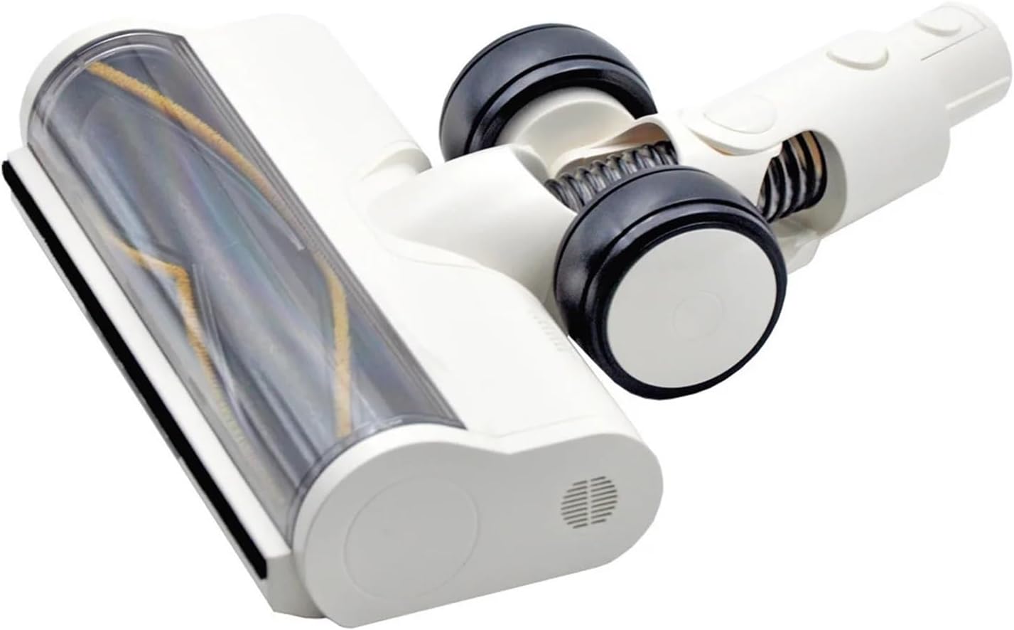 Update Vacuum Electric Floor Brush，Compatible With Dreame T30 R10 R30 R20 Floor Soft Roller Brush Head Attachment With LED Dust Lights(WHITE)