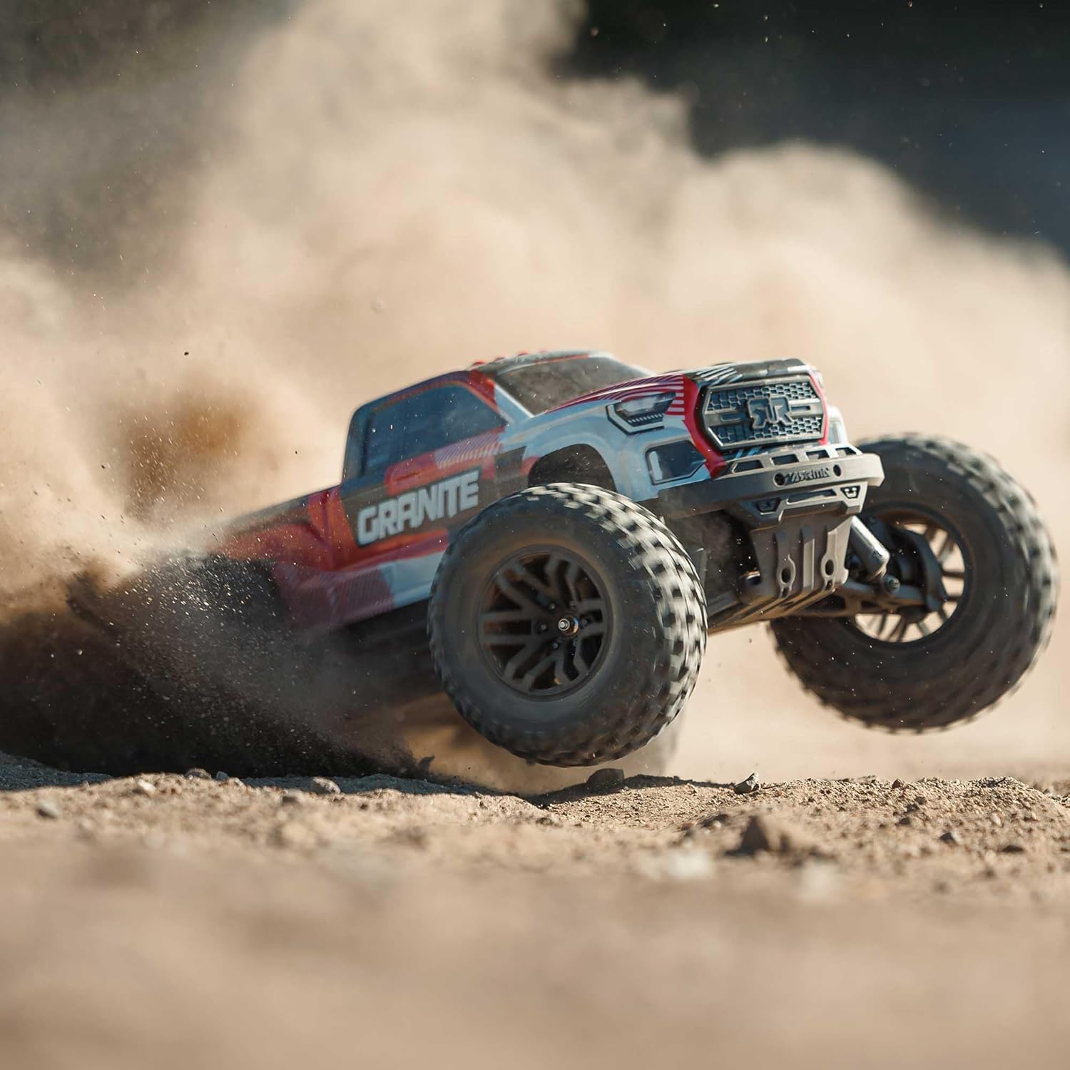 ARRMA RC Truck 1/10 Granite 4X4 223S BLX BRUSHLESS Monster Truck RTR with DSC, RED, ARA4302V4T2