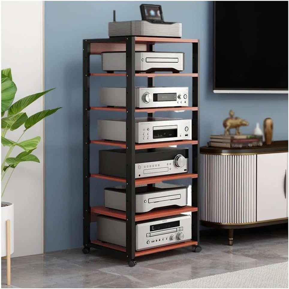 Hifi Racks 7 Tier Home Entertainment Media TV Stereo Stand
