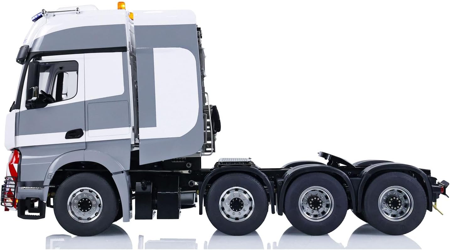 1/14 8X8 RC Tractor Trucks RTR Radio Control Car Model 2-Speed Transmission Smoke Unit Light Sound System Motor Servo ESC Liquid Crystal Display Hobby Grade Model