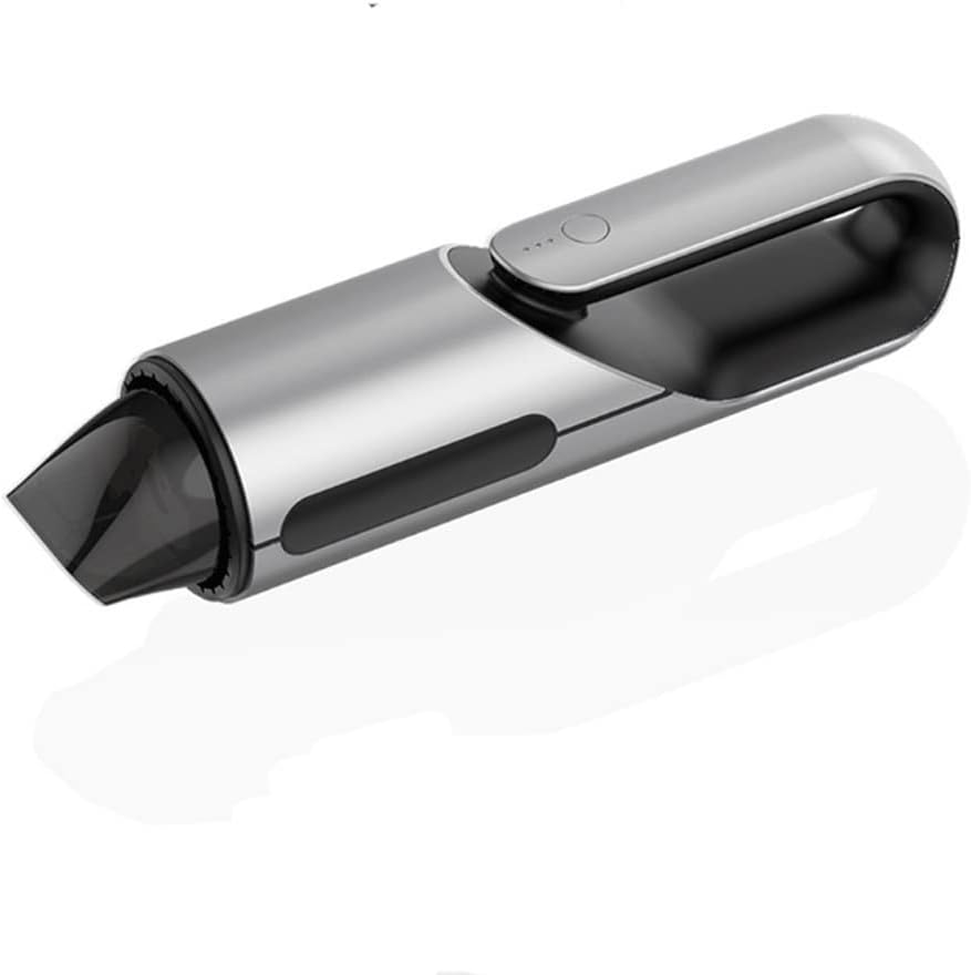 Handheld Cordless Vacuum Cleaner Lightweight Car Hand Vacuum with Powerful Suction Rechargeable Batteries for Car Interior Cleaning Home Office Kitchen (Color : Silver)