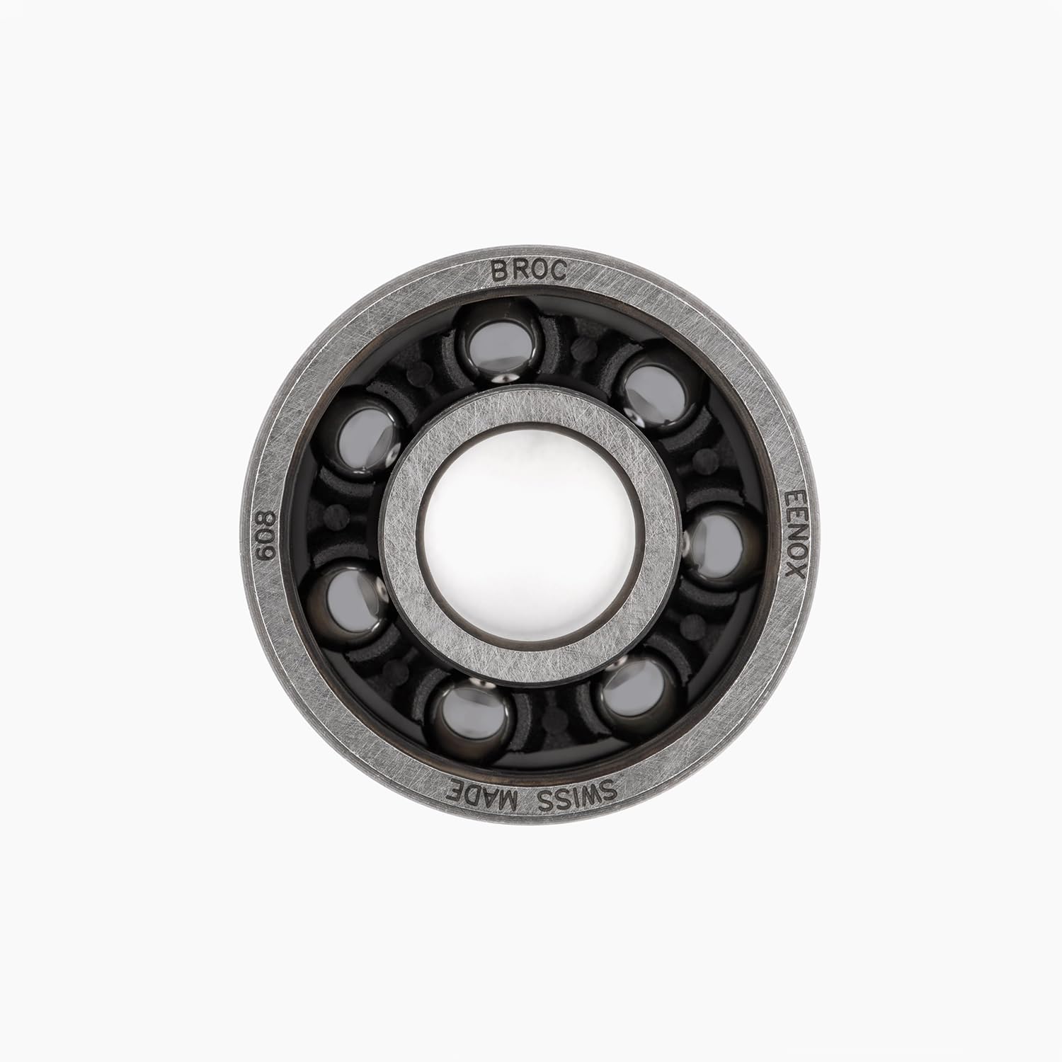 Swiss Made Ceramic Inline Skate Bearings – Si₃N₄ Ceramic Balls + High Carbon Steel Rings for Pro-Level Speed & Smooth Ride