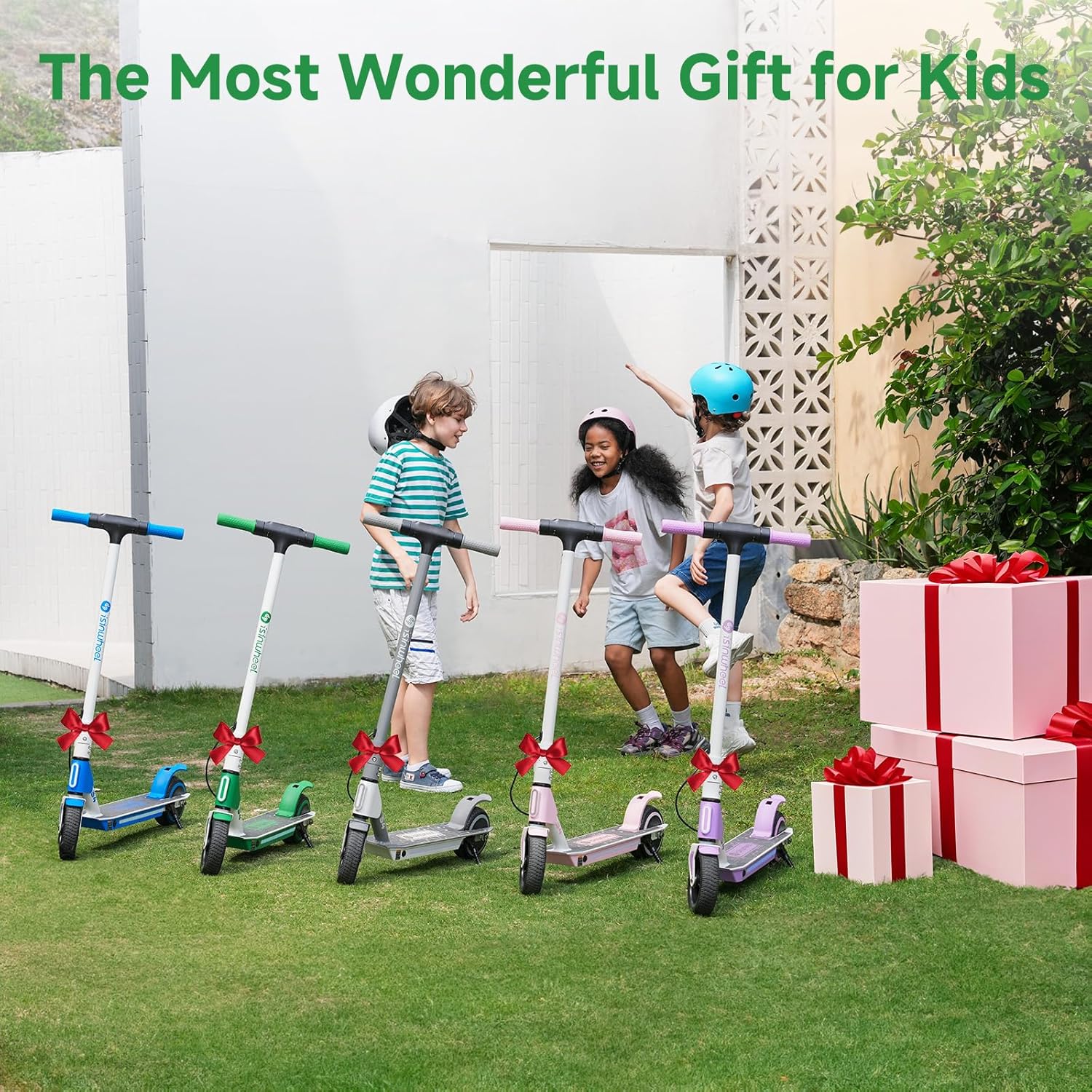 isinwheel S4 Electric Scooter, 200W Motor 5/8/12 Mph