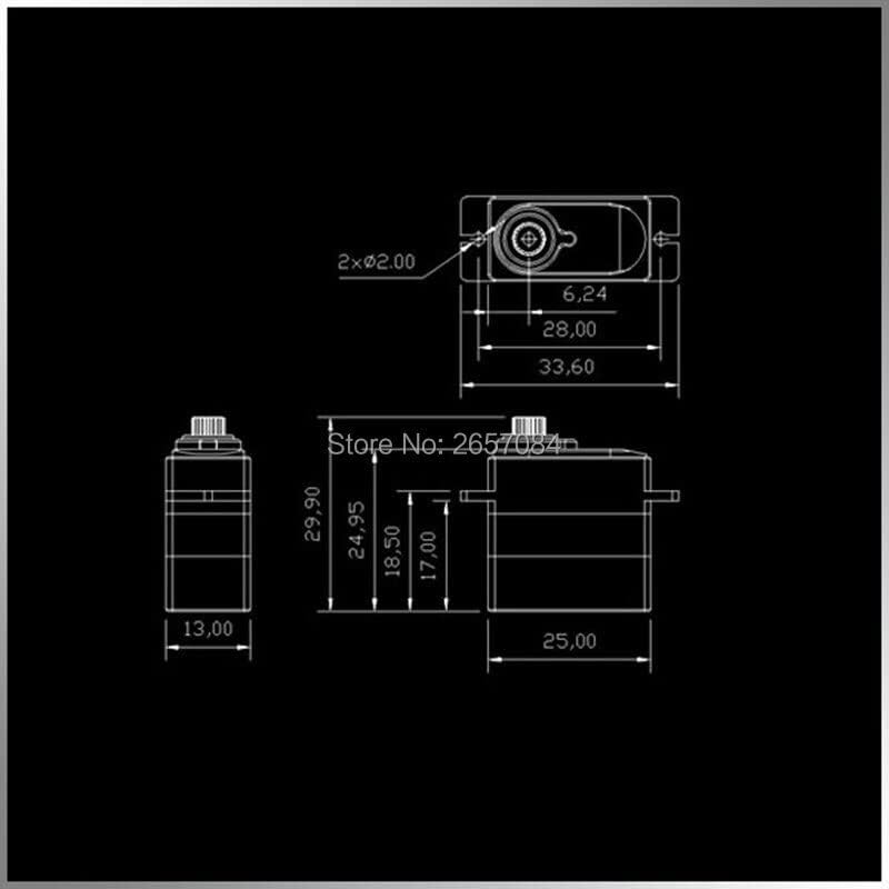 Replacement Part For KM0950MD-17g 3.8kg Digital Metal Teeth With High Torque And High Speed 17g Mini Waterproof Servo For RC Models - (Color: 10pcs)