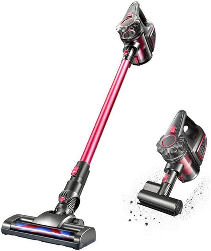 SMSOM Cordless Stick Vacuum Cleaner, Lightweight Handheld Vacuum Cleaner, 10Kpa Powerful Suction, 2 Speed, Very Suitable for Families, Cars, Office Cleaning