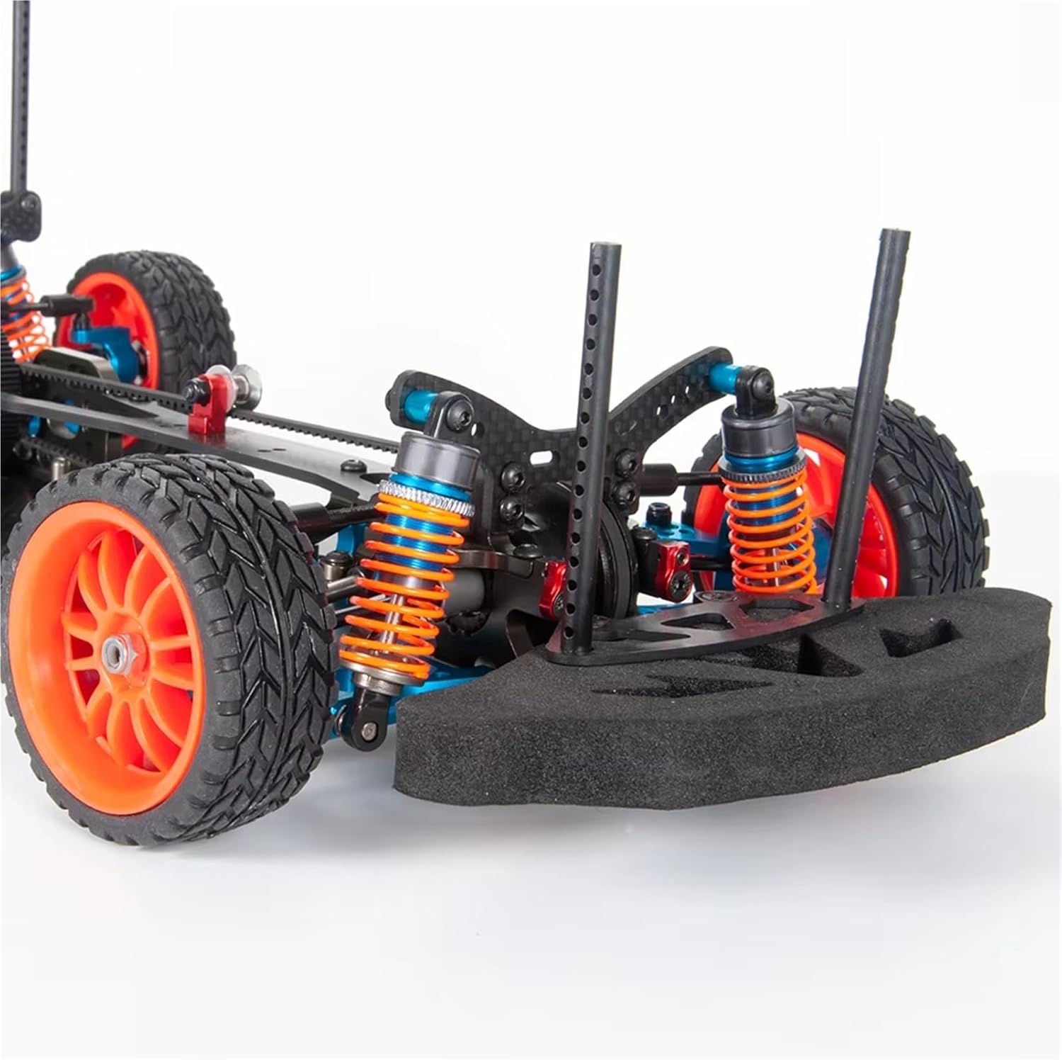 RC Car Accessories Compatible with Kyosho RC Car for Model DIY Parts Metal 338 * 158mm Frame for Chassis Kit Wheel Rims Assembled Set