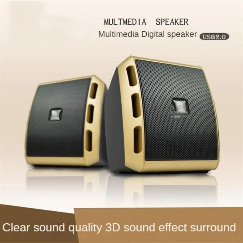 Portable Speakers with Mini Diaphragm for Computers and Laptops Desktop Speakers(D)
