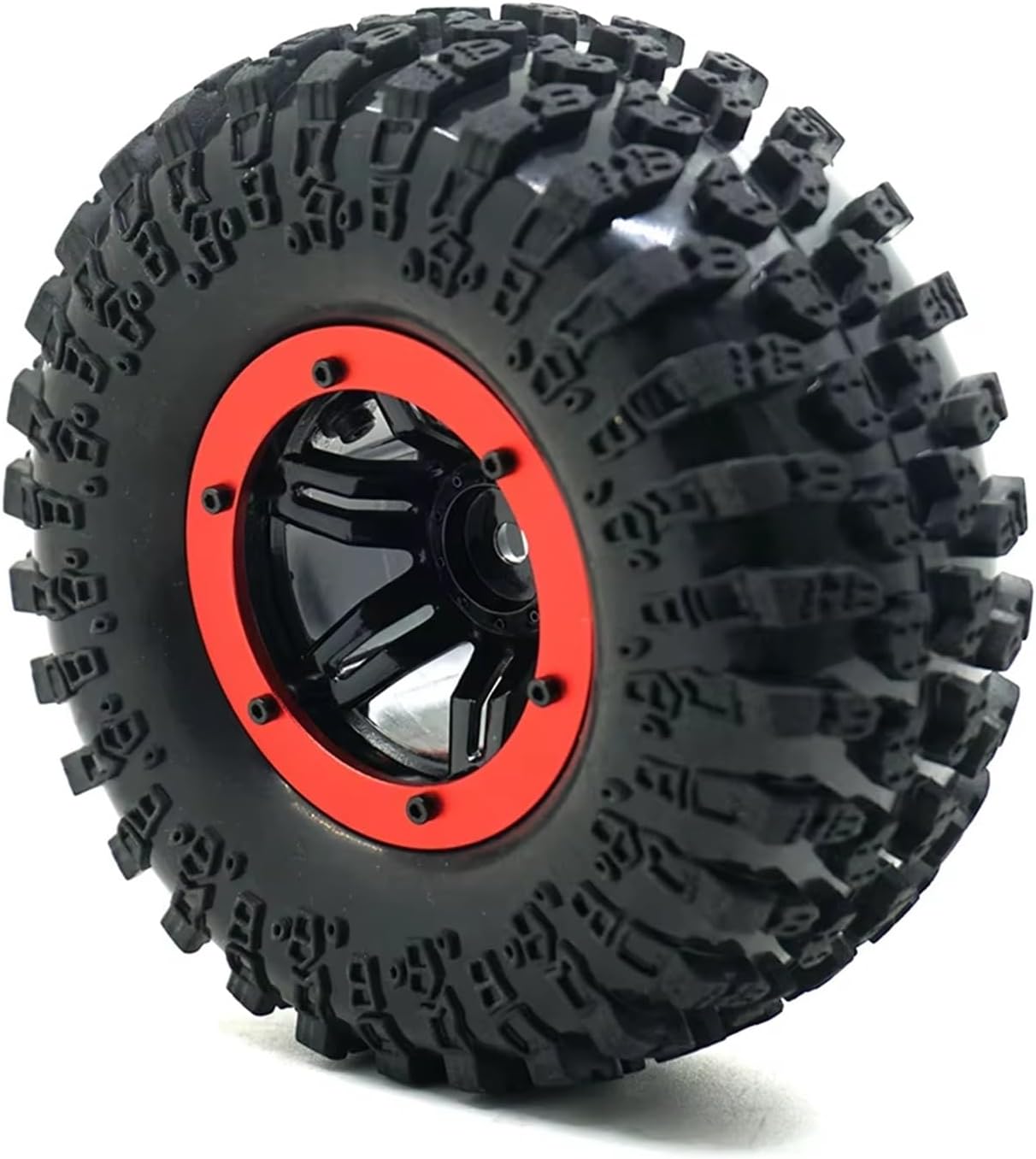 Compatible with Axial for Wraith 90018 for SCX10 for TRX4 1/10 RC Cars Parts 4PCS 2.2inch Inflatable Air Pneumatic Rubber Tires Wheel Rims RC Car Part Accessories