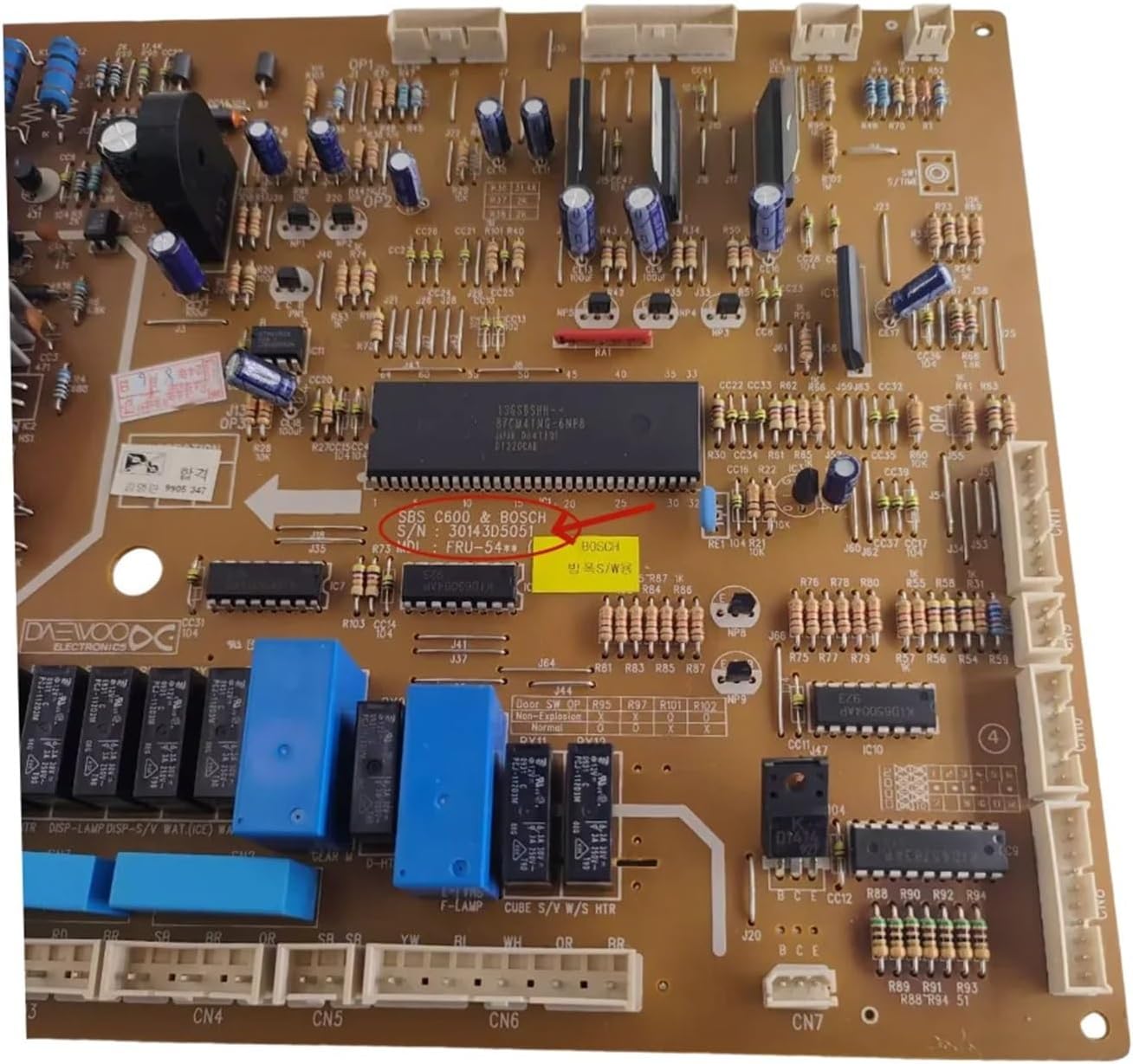 Refrigerator Accessories，Refrigerator Computer Board ，Compatible for Siemens，FRU-541 FRU-543 Motherboard 30143D5051
