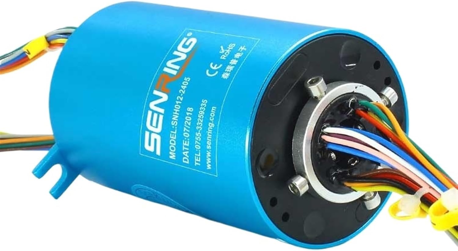 Compact Rotary Coupling 440VAC/VDC Voltage Slip Ring with ID12.7mm 24Wires 5A Current Transfer