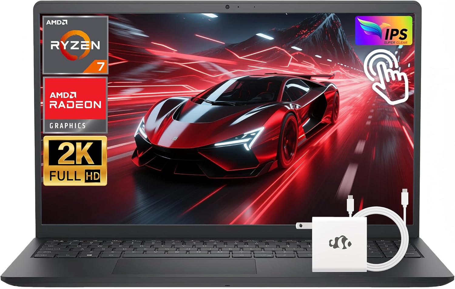 Dell Inspiron 2K Touchscreen Laptop, AMD Ryzen 7 7730U(8-Cores Up to 5.0GHz, Beat i7-1355U) 32GB RAM 1TB SSD, AMD Radeon Graphics Win11 Pro 15.6
