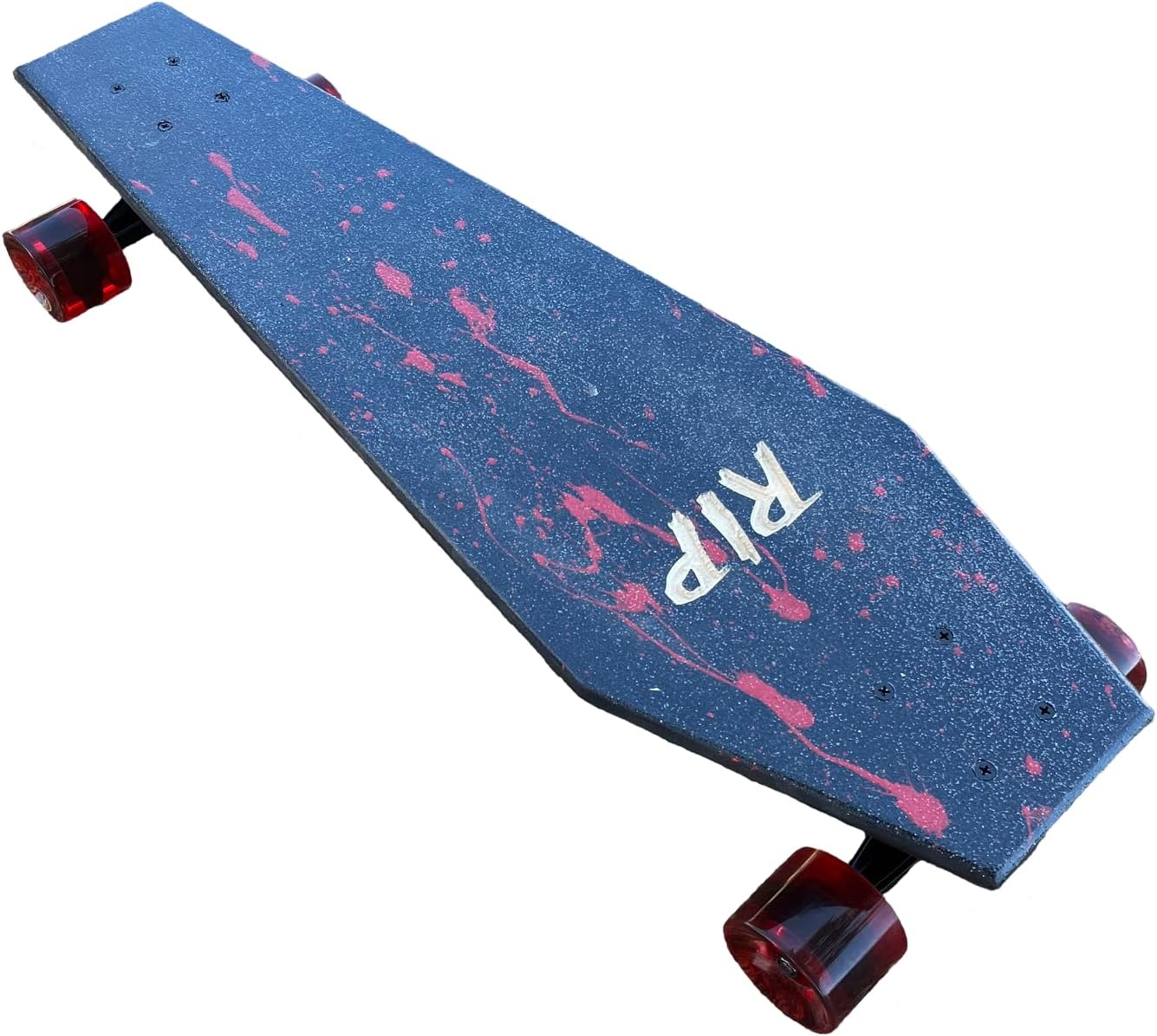 Slasher Coffin Death Tarot Black Skateboard | Longboard | 30x9 | Coffin Croozer
