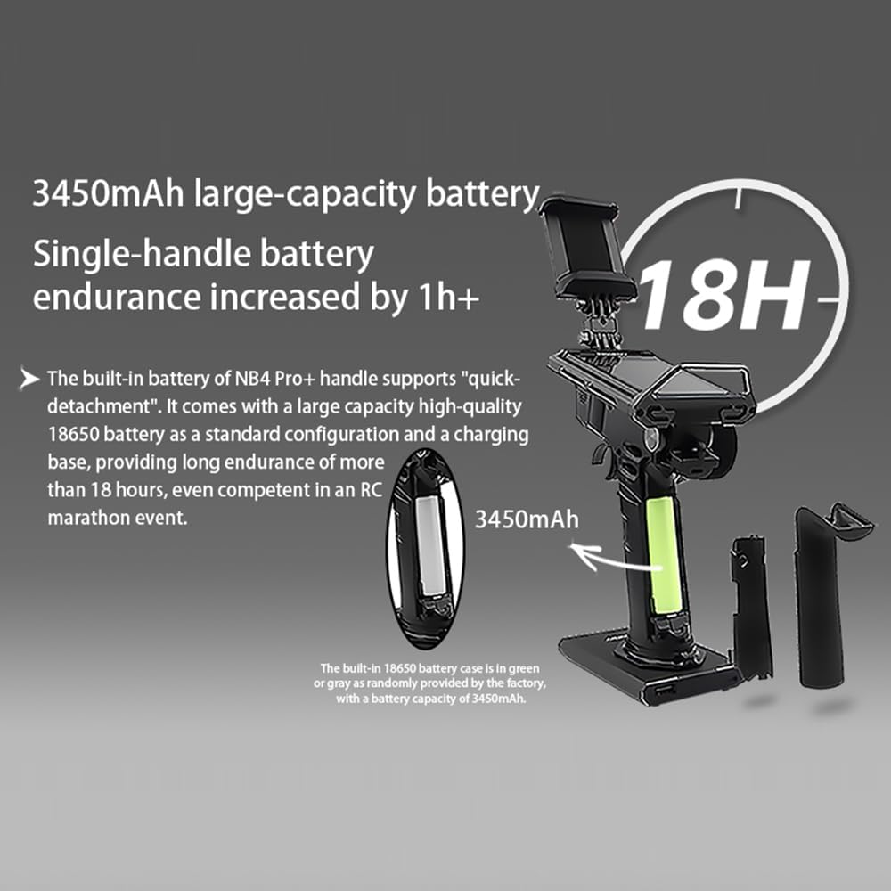 GoolRC Flysky Noble NB4 Pro+ Remote Controller, 2.4GHz 18CH AFHDS 3 Radio Transmitter with 3.5 Inch IPS Touching Screen and FGr4B+FGr8B Receiver for RC Car Boat