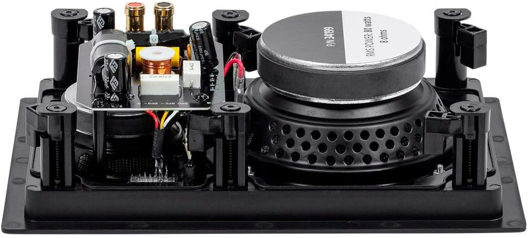 Monoprice 3-Way Carbon Fiber In-Wall Speakers - 6.5-Inch