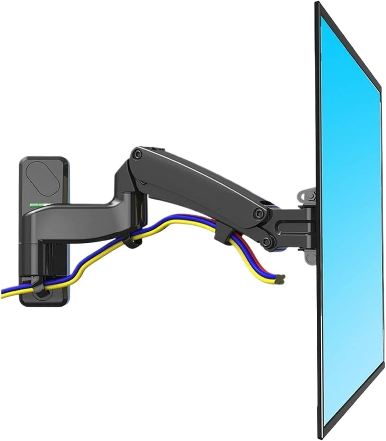 F300 Full Motion Monitor Wall Mount TV Bracket with Adjustable Gas Spring for 24