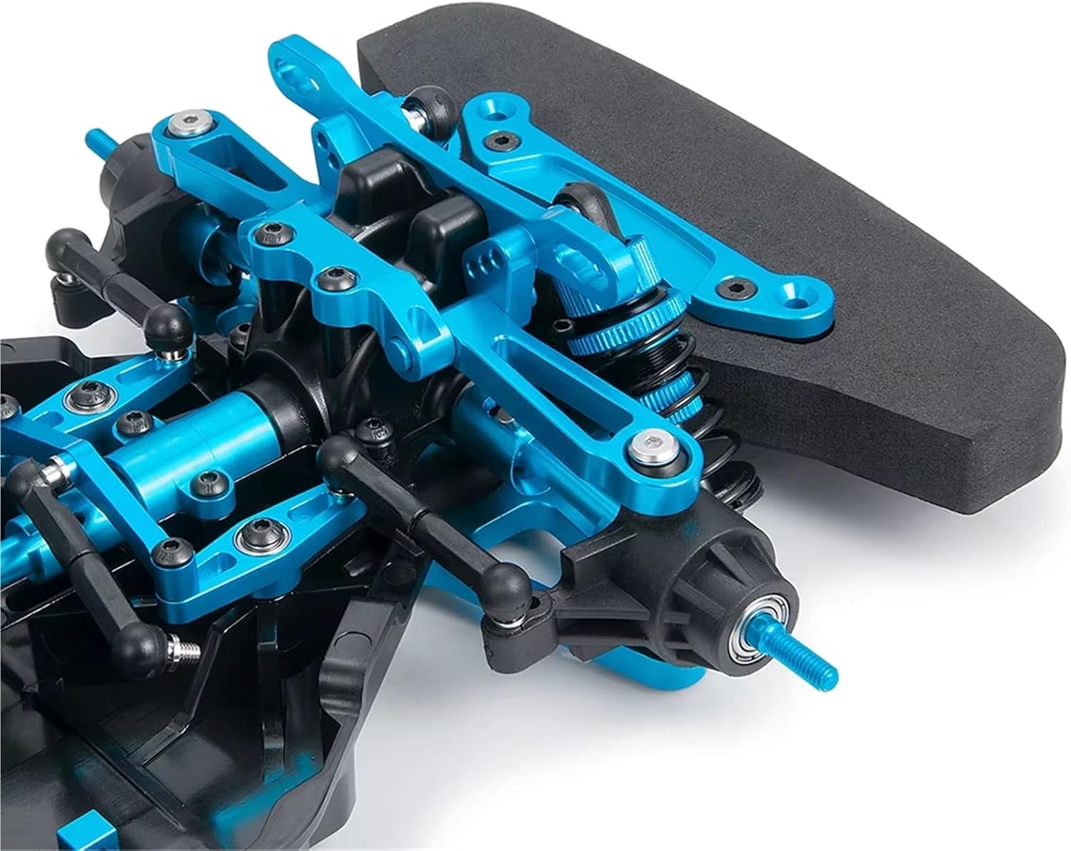 RC Car Parts Compatible with Tamiya for TT02 Upgrade Parts Metal and Plastic for Chassis Frame Assembled Set 1/10 RC for Model Car