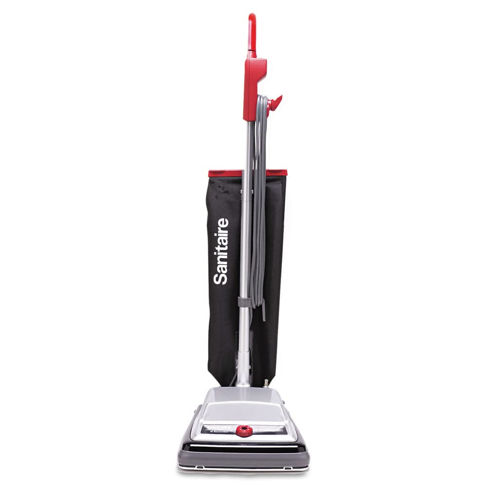 Sanitaire Tradition Commercial Bagged Upright Vacuum Cleaner with Quiet Clean, SC889B Black