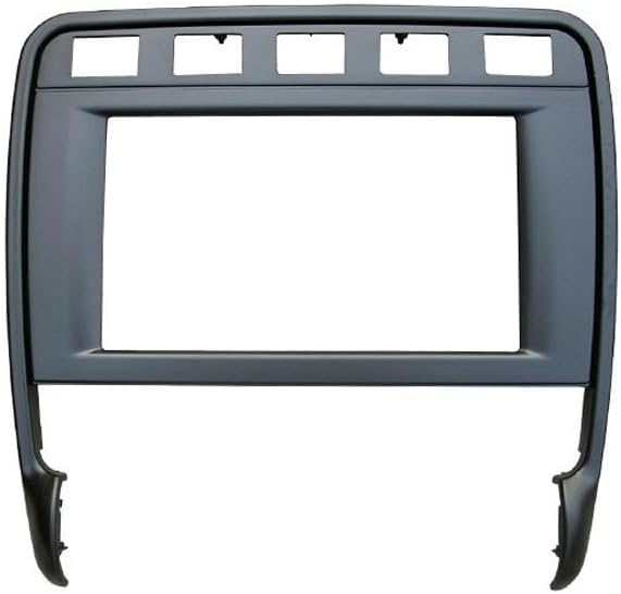 BBLKLQJDM Stereo Dash kit 2DIN Car Stereo Radio Fascia Plate Panel Frame Compatible with Cayenne Turbo 2009 CD/DVD Radio Panel Dashboard Frame Mount