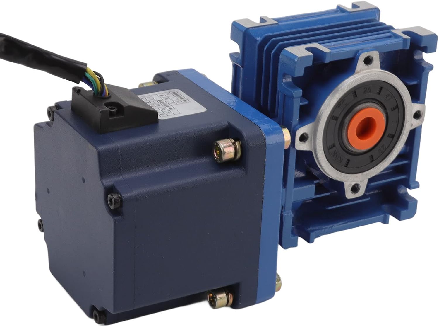 DC Brushless Gear Motor High Torsion Hollow Shaftless Reduction Motor 120W 24V 5.0A for Electric Toy Car Robot (105r/min)