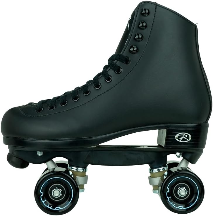 Riedell Boost Roller Skates - Lightweight, Comfortable Indoor Quad Skates for Men and Women Beginner to Seasoned with Smooth Retro Build