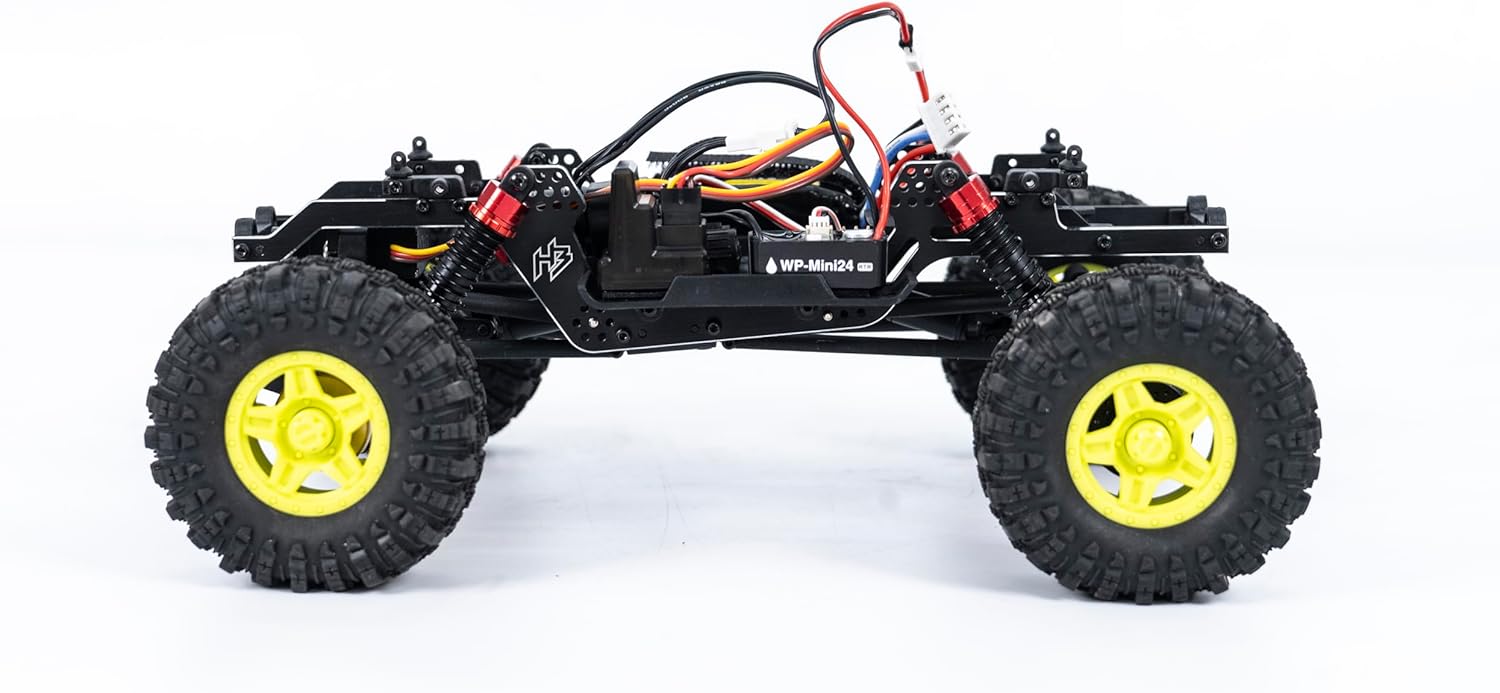 Helidirect HobbyPlus 1/18 RC Crawler - CR-18P PRO Brushless Juice Up Edition RTR w HBW Electronics, 2.4GHz 4CH TX - Remote Control Crawler, RC Rock 1/18 Full Lock 4WD Off-Road for Adults - Red