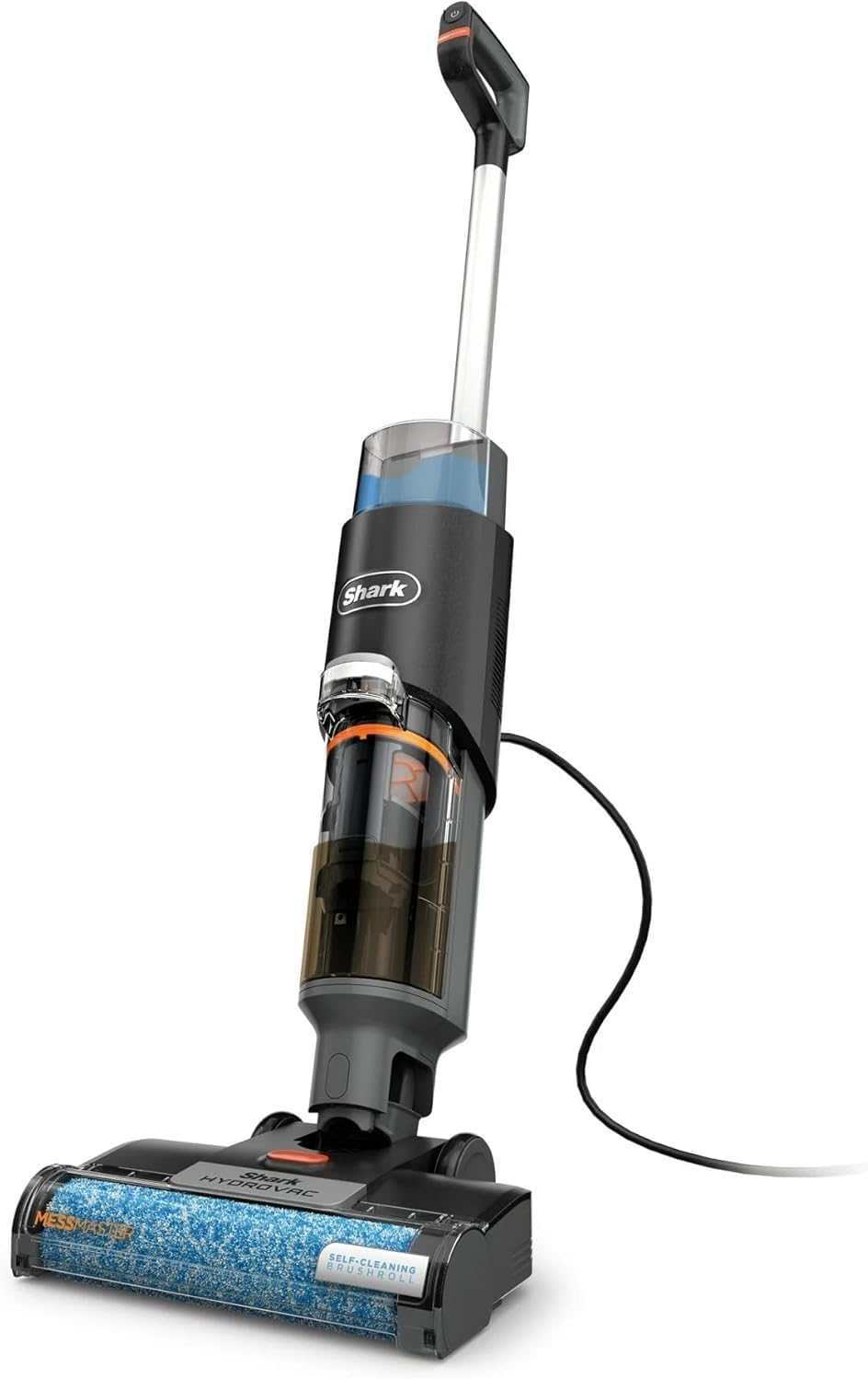 Shark HydroVac MessMaster Wet Dry Vacuum Cleaner, 3-in-1 Multi-Surface Floor Cleaner and Electric Mop Combo, Powerful Suction for Hard Floors and Area Rugs, Style Wet/Dry Vacuum, WD160