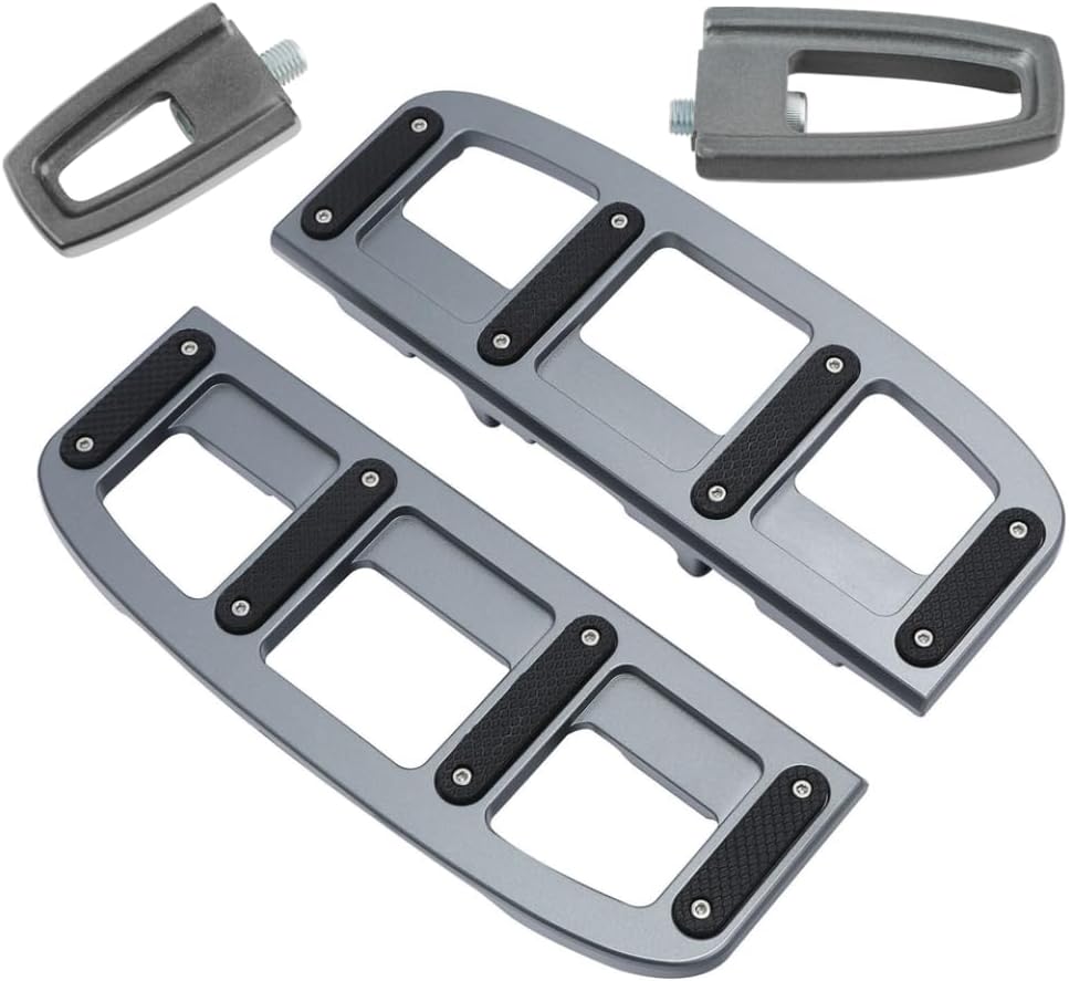 Motorcycle Driver Floorboard Brake Pedal Pad Shifter Pegs Compatible With Automotive Motorcycle Parts Heritage Classic 114 FLHCS Fat Boy 114 FLFBS 2018 2019 2020 2021 2022(Gray)