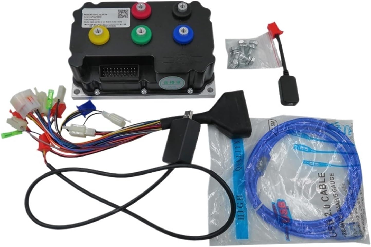 Motor Controller 8000W 72V-96V Hall or Encoder Motor Controller ND72850 ND96850 with BT for Electric Scooter Motorcycle(96850 with Bt)