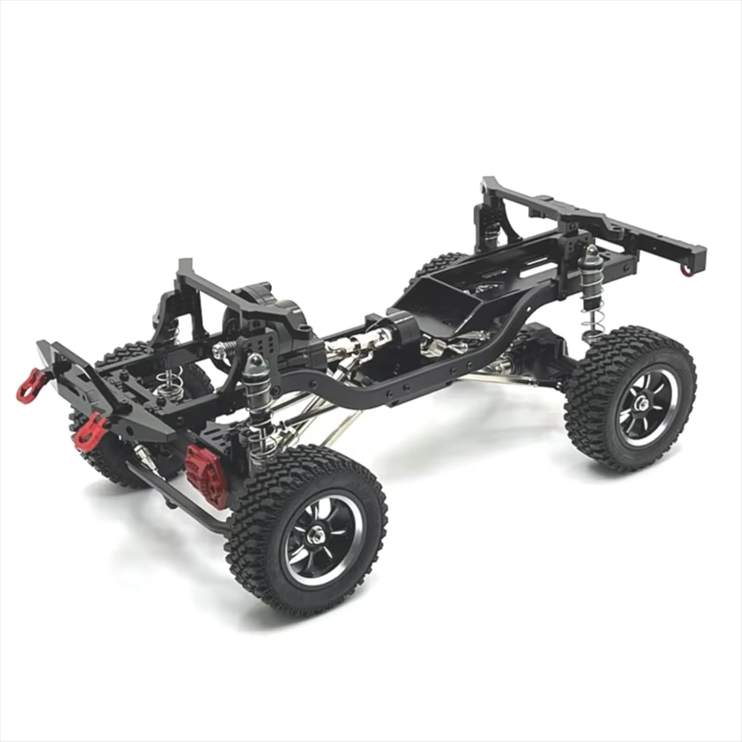RC Models Parts For MN Model For MN128 MN86 G500 1/12 RC Car Parts Metal Upgrade Modified Frame(Black)