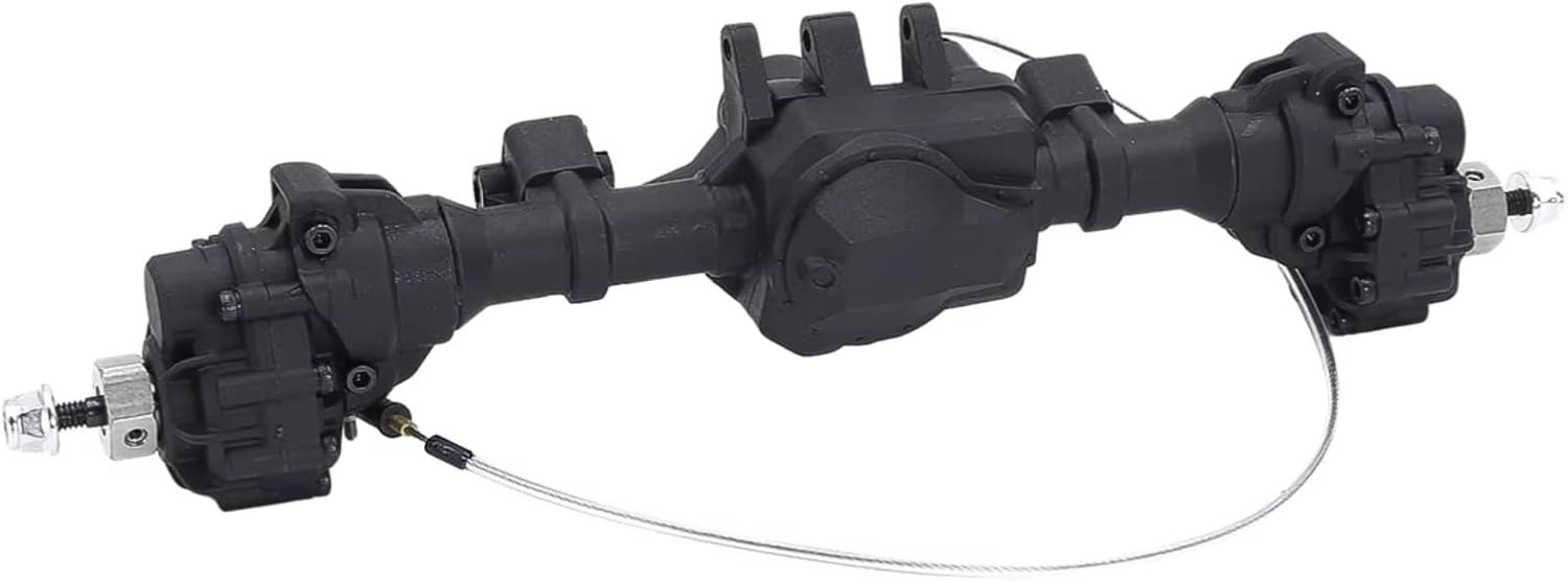 Compatible with Traxxas for TRX-4 6WD 1/10 RC Crawler Upgrades Parts Front Middle Rear Portal Complete Axles T-Lock Differential RC car Front Rear axle(Front Rear)