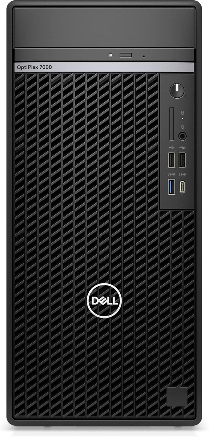 Dell Optiplex 7000 MT Mini Tower Desktop (2022) | Core i7-12700 - 1TB HDD + 512GB SSD Hard Drive - 16GB RAM - Nvidia GeForce GTX 1660 | 12 cores @ 4.9 GHz - 6GB GDDR5 Win 11 Pro Black (Renewed)
