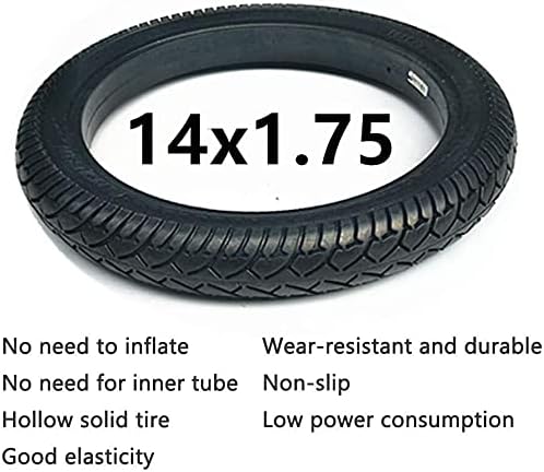 Electric Scooter tire 14X1.75 2.125 2.5 Explosion-Proof Honeycomb tire Non-Slip and wear-Resistant Good Elasticity Low Resistance no Inflation Tires