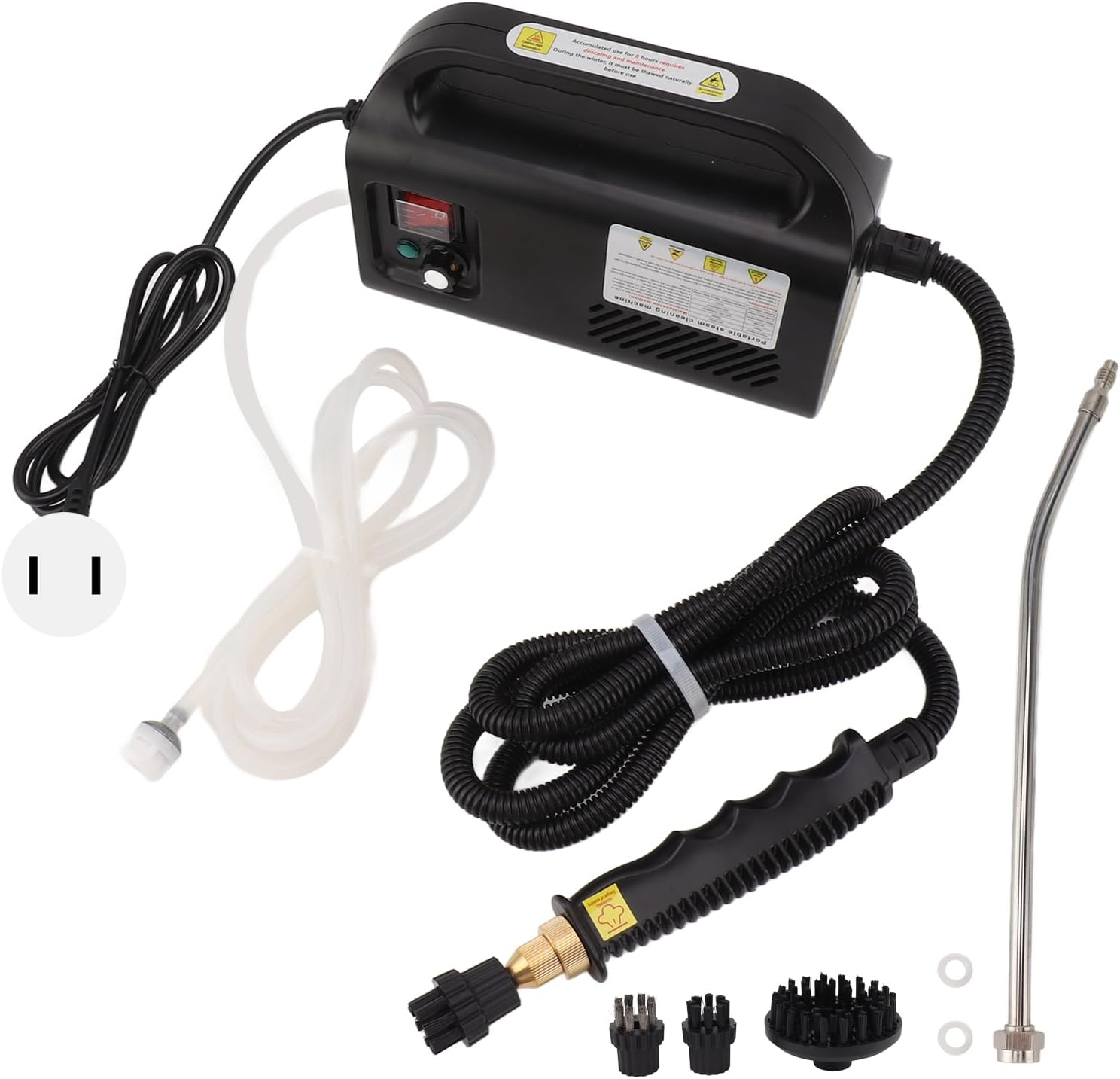 YUJIEE 2500W High Pressure Steam Cleaner, Intelligent Design, Multifunctional Use, Prime ABS Material (US Plug 110V)