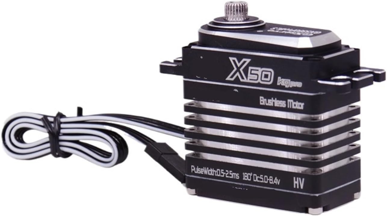 Brushless X50 50KG High Torque High Pressure Waterproof Servo Full Metal Gear Suitable for 1/8 1/10
