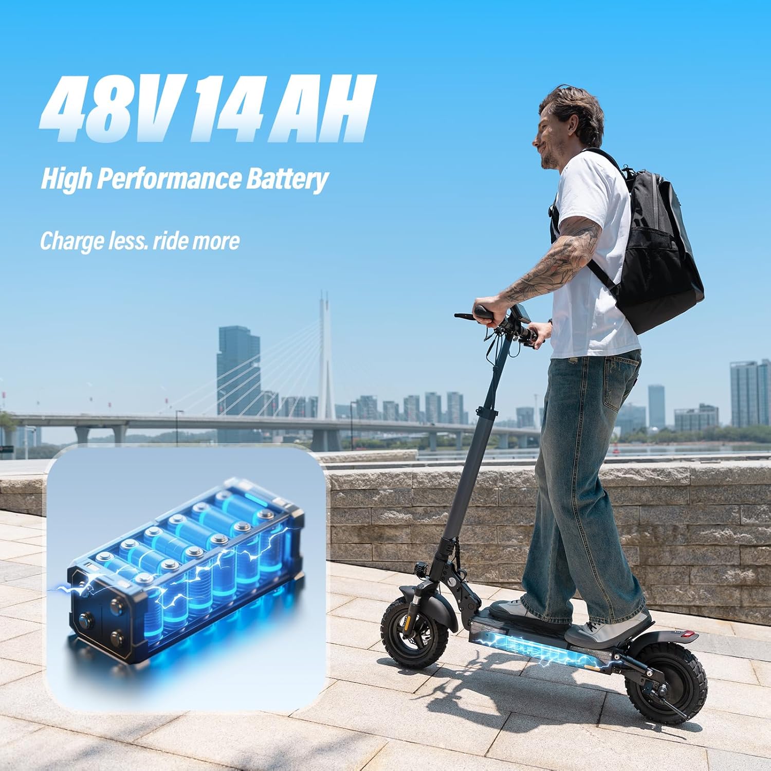 Electric Scooters - Electric Scooter for Adults, 500W/1000W/1500W Peak Motor, 18/28 Max MPH, 21/25/28 Miles Range, APP Control, Lightweight Foldable E-Scooter