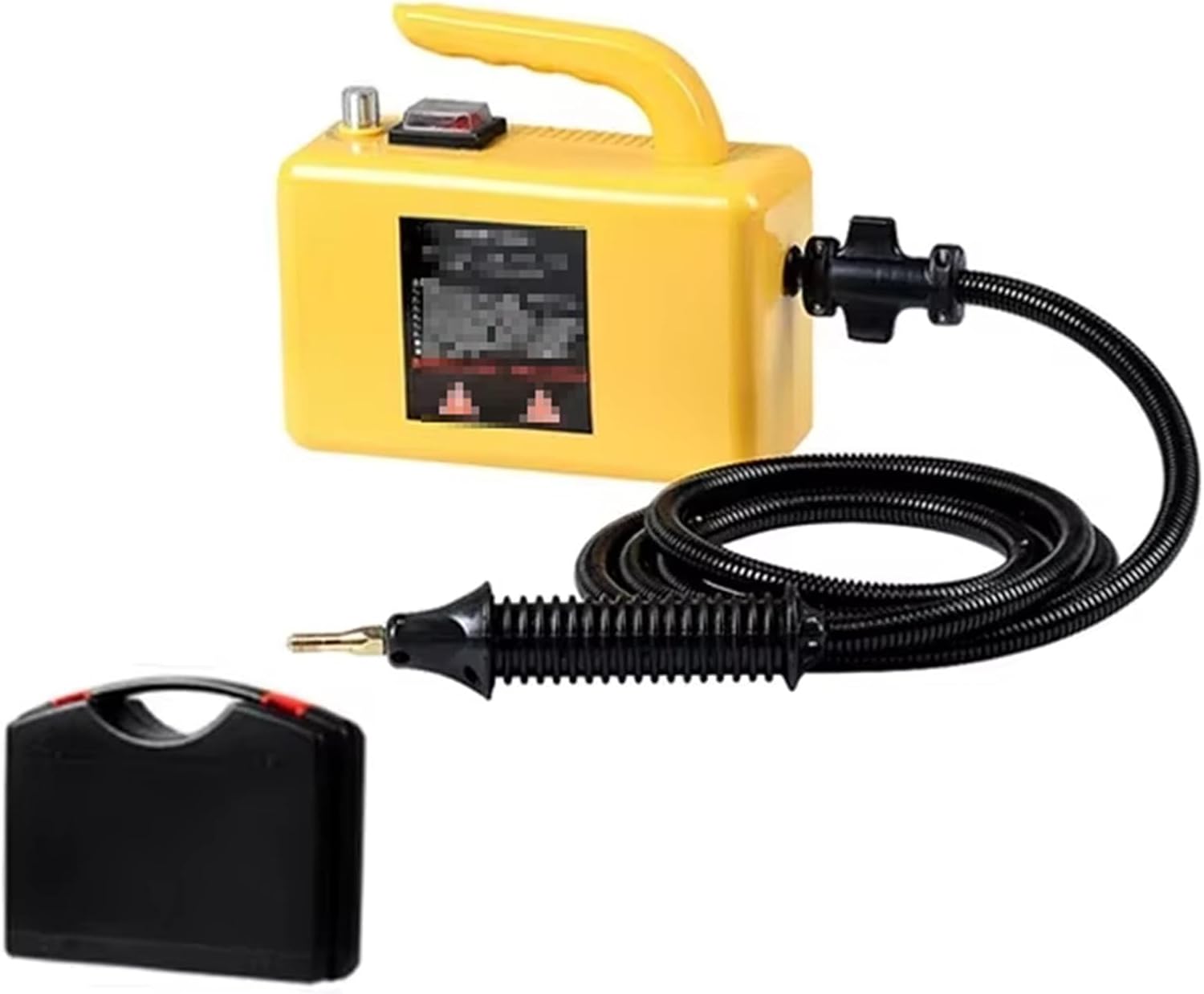 2600W Household Electric Steam Cleaner, 120℃ High Temperature Steam, Portable Handheld Steamer Car Kitchen Brush Cleaning Machine,Yellow