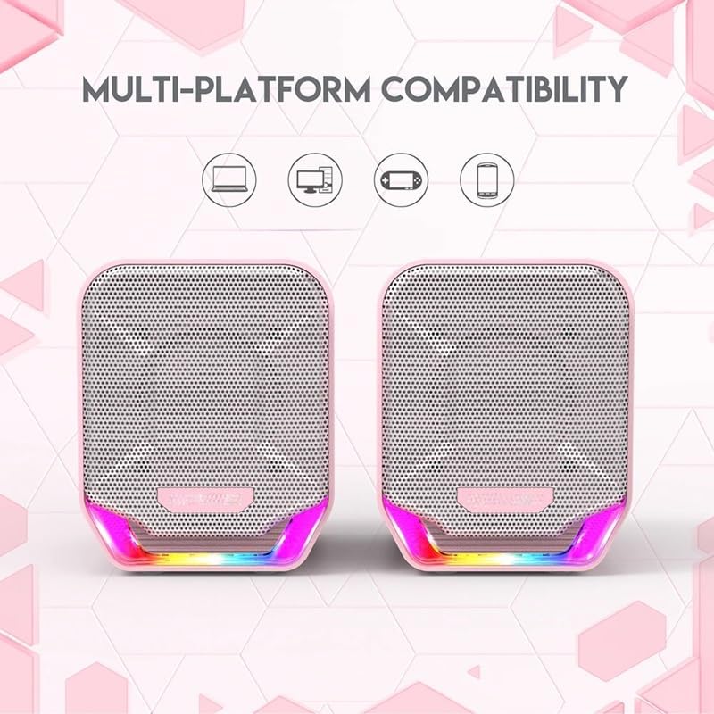 Computer Speaker 3.5MM Plug Stereo Surround Wired for Desktop PC Laptop TV Box Gamer