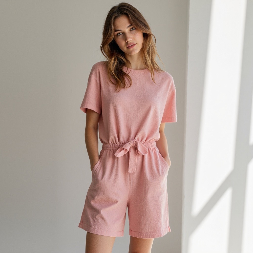 The Linen Jumpsuit // Blush