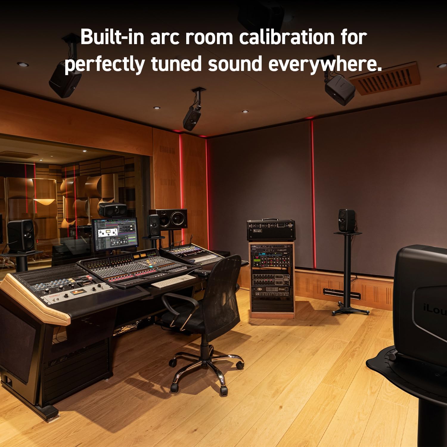 IK Multimedia iLoud MTM MKII (Single Speaker) Compact Studio Monitor with Built-in ARC Room Correction, 100W RMS high-Performance Desktop Speaker, Computer Speakers and pc Speakers use and DJs