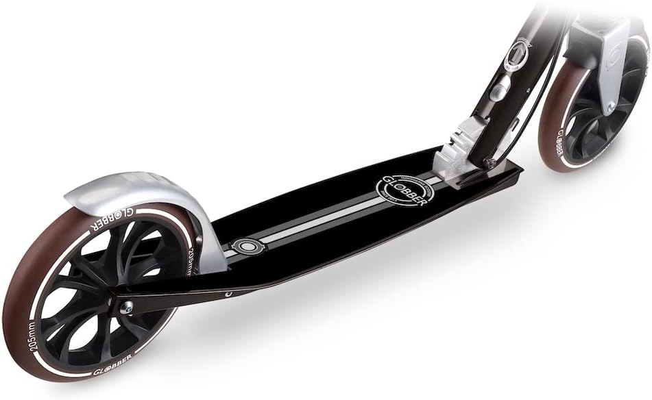 Globber NL 205 Deluxe - Scooter 205 mm ABEC 7 Handbrake Height Adjustable Front Suspension Folding Mechanism