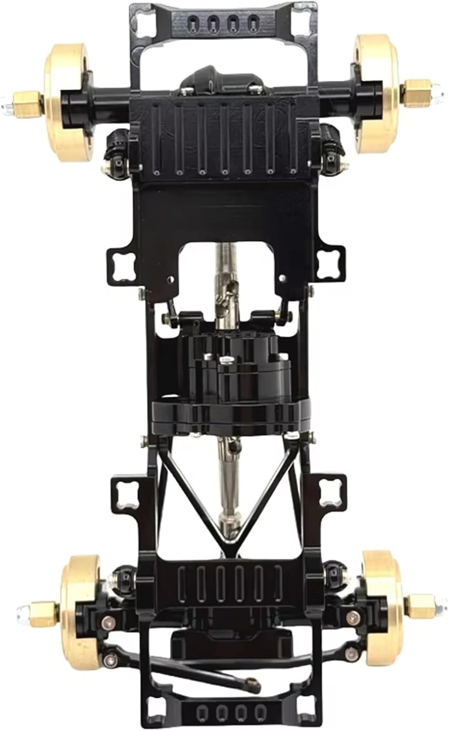 RC Car Replacement For FMS XQ For FCX24 1/24 Metal Upgrade Dual Speed Gearbox Full Frame Remote Control Car Accessories(Black)