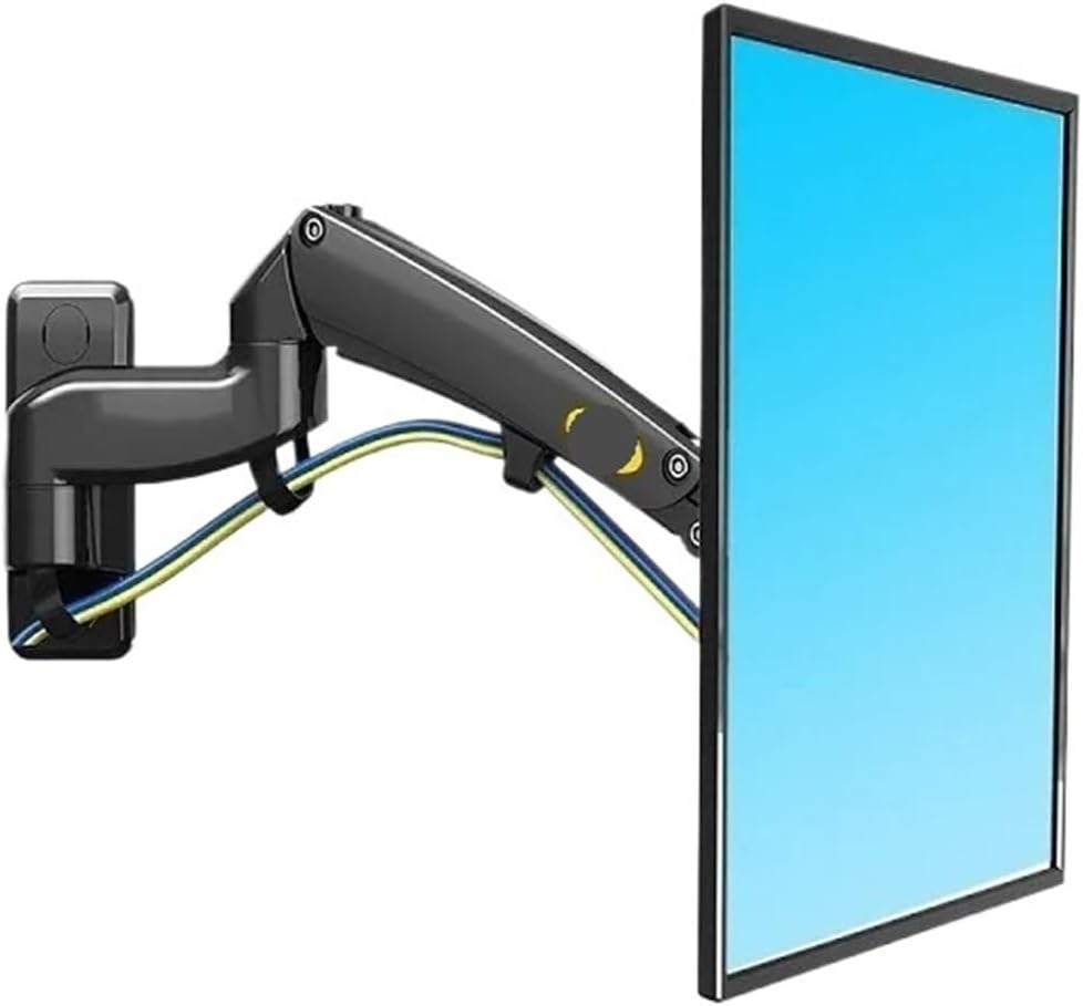 F300 Full Motion Monitor Wall Mount TV Bracket with Adjustable Gas Spring for 24